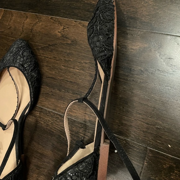 Black embroidered formal flats - Picture 5 of 5